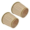 thumbnail image 5 of Ymiko 2PCS Fabric Lampshade Cover Lamp Shade for E14 Screw Candlestick Light Chandelier Gold, 5 of 8