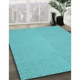 thumbnail image 2 of Ahgly Company Indoor Square Patterned Dark Turquoise Green Area Rugs, 5' Square, 2 of 6