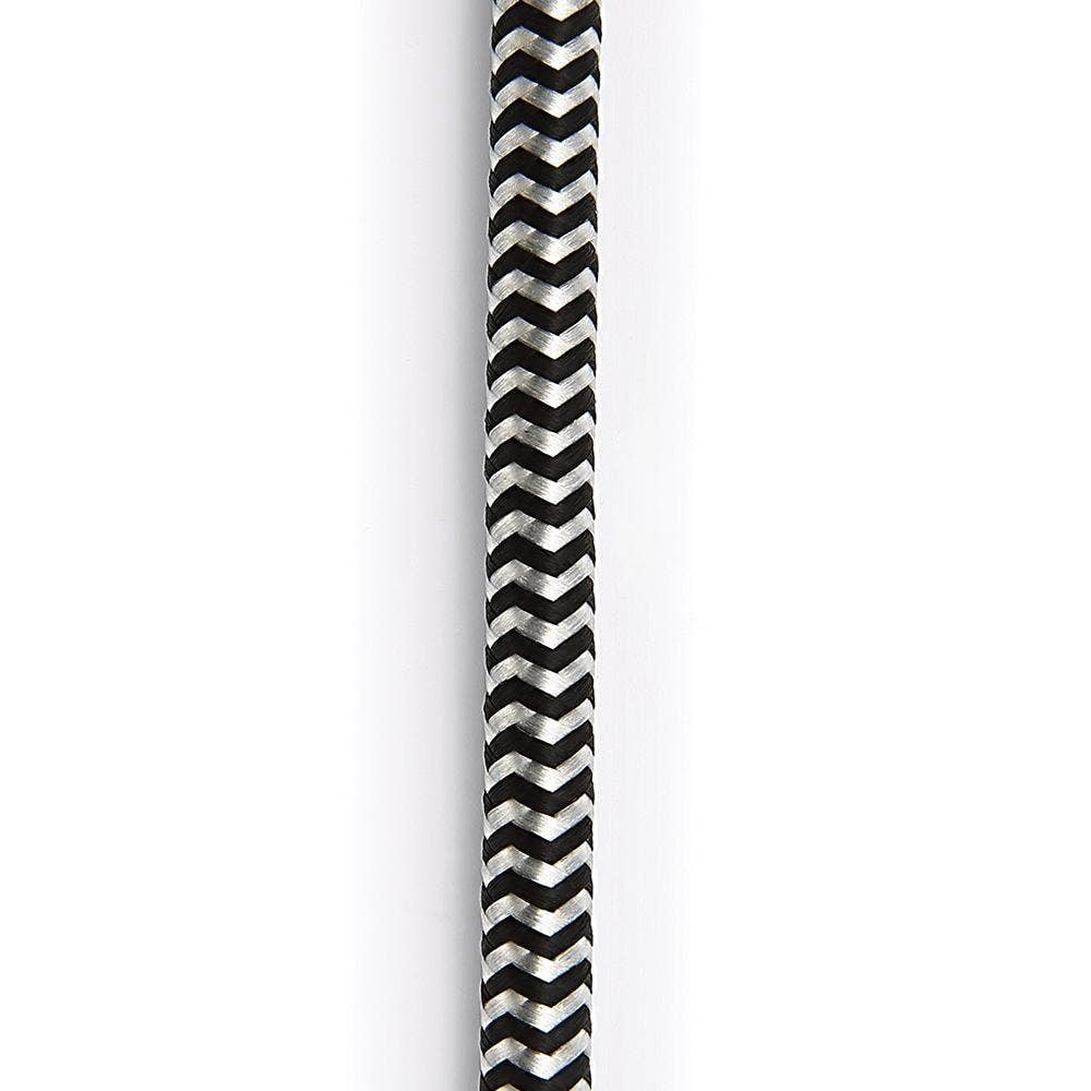D'Addario PW-BG-10BG Instrument Cable, Black/Gray , 10 Foot