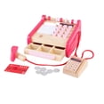 thumbnail image 1 of Set de juegos de simulación Checkout Register Hape Checkout de madera, 1 of 7
