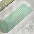 thumbnail image 2 of Alfombra de ducha AmazerBath antideslizante 101,6 x 40,64 cm, color verde menta, 2 of 9