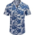 thumbnail image 3 of HAOMEILI Men's Hawaiian Shirt Short Sleeve Floral Button Down Shirts Tropical Holiday Beach Shirts, 3 of 7