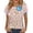Multicolor 2, variant on MEICHEN Women's Fashionable Casual Comfort Printed Short Sleeve Top Loose Summer T Shirts for Women