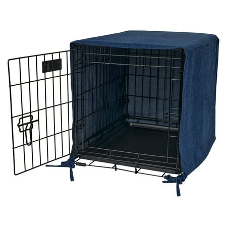 UPC: 0685589305014 | Pet Dreams Breathable Crate Cover – Non Toxic Single Door Dog Crate Covers  Denim Small 24 inch