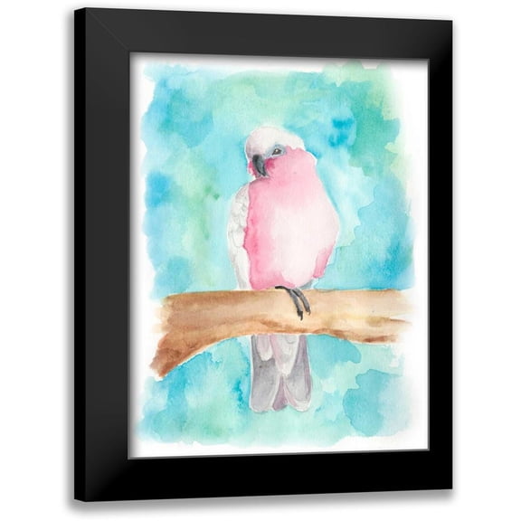 Moore, Regina 12x14 Black Modern Framed Museum Art Print Titled - Sweet Tropical Bird III