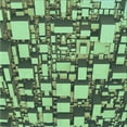 thumbnail image 1 of Ahgly Company Tapis d'Intérieur Lavable en Machine Carré Transitionnel Vert Forêt Moyen, 8 Pieds Carré, 1 of 7