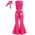 thumbnail image 5 of Disfraz de Cosplay de Barbi para niñas, conjunto de ropa Punk de calle Rosa, vestido Vintage a cuadros sin mangas con lazo para fiesta de Halloween, 5 of 5