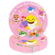 40 pcs Shark Party Dishes Supplies for Baby Shower Party