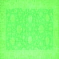 thumbnail image 1 of Ahgly Company Indoor Square Oriental Green Modern Area Rugs, 5' Square, 1 of 4