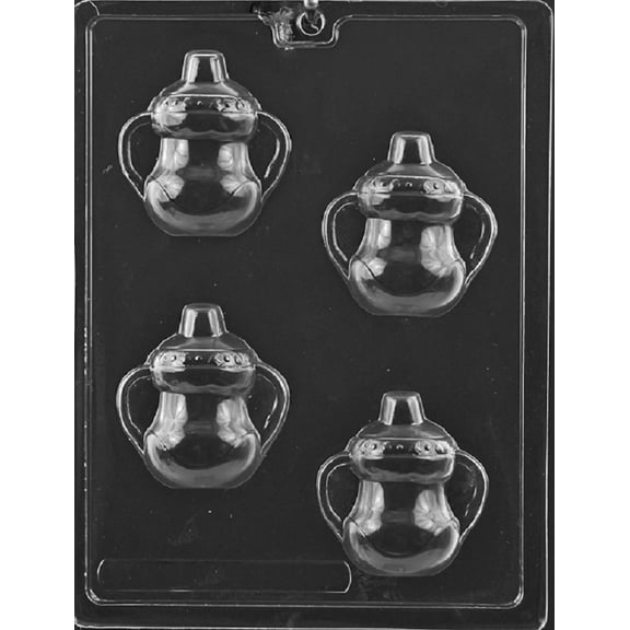 Grandmama's Goodies B066 Sippy Cup Baby Shower Chocolate Candy Soap Mold with Exclusive Molding Instructions