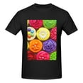 thumbnail image 4 of Bingfone Brightly Colored Cupcakes Men'S Loose Fit Short-Sleeve Pocket T-Shirt, 4 of 7