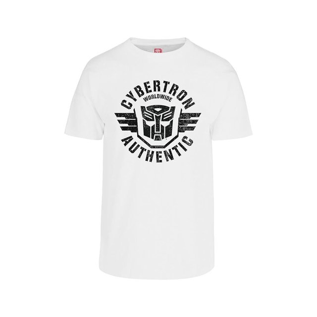 Playera Transformers Fan Army Talla CH Cybertron Blanco