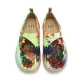thumbnail image 1 of UIN Women's Art Travel Shoes Loafers Fashion Canvas Comfort Wide Toe Casual Slip On Mules, 1 of 5