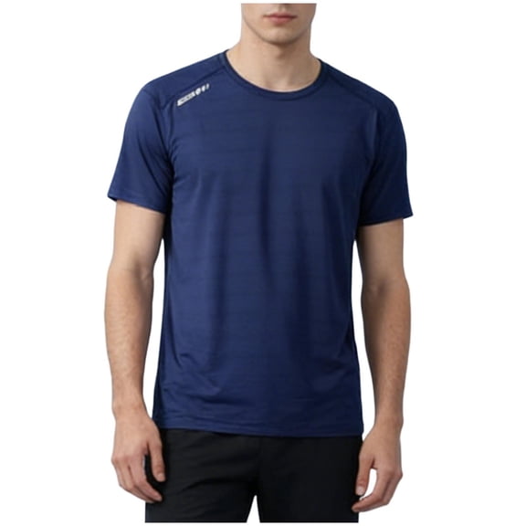 Ohufall Mens Short Sleeve Dry Fit T-Shirt Crewneck Lightweight Tee Shirts Workout Athletic Casual Ice-Silk Tops