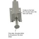 thumbnail image 3 of Spring Door Stopper Foot Kickdown Stop TelescopeStainles Steel Sturdy Foot Pedal Door Lock Holder Heavy Duty Protector Wall, 3 of 11