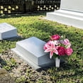 thumbnail image 3 of 20.5-inch Artificial Silk Pink Lily & Peony Mixed Cemetery Large Round Vase, for Indoor/Outdoor Use, by Mainstays, 3 of 8
