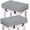 2#, variant on Stool Cushion with Ties Square/Rectangular Memory Foam Seat Pads 3/5/8cm Thick Dining Chairs Cushion with Removable Cover for Garden Kitchen Bistro Patio Office Chairs(9#,4pcs 18x18x2)
