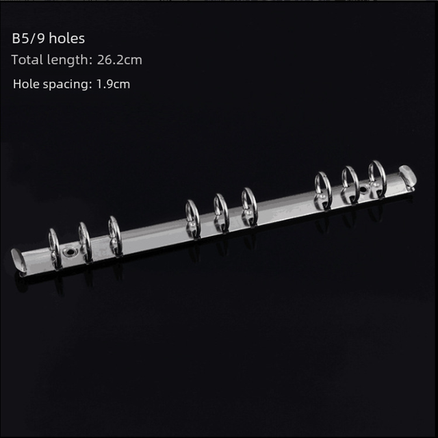 Clip de hierro con forma de O, clip para hojas sueltas, hebilla, accesorios de metal para cuaderno, clip de hierro, clip de encuadernación