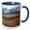 Blue/White, variant on 3drose, Some Mountains in Ogden Utah with Snow on Top and a Creek, 11oz Magic Transforming Mug