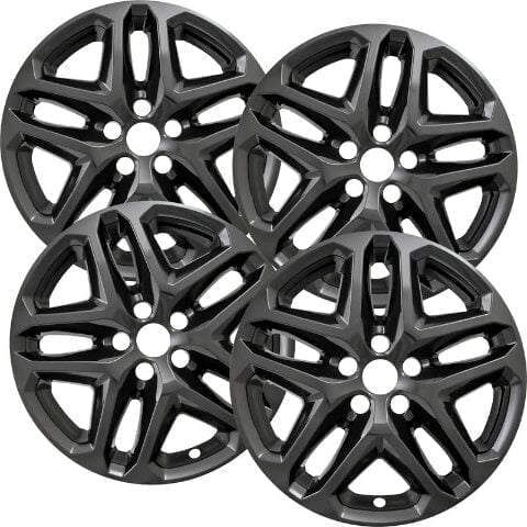 Set of 4 17 inch Gloss Black Wheel Skins Covers Compatible with 13-16 Ford Fusion Impostors for 3957 Wheel Series