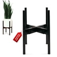 thumbnail image 1 of Fox & Fern Adjustable Plant Stand Indoor - 8 to 12 Inch Mid Century Bamboo Plant Stand with Adjustable Width; Plug In Design; Easy to Assemble; Two Height Options - For 8 9 10 11 & 12 Inch Pots, 1 of 5