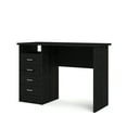 thumbnail image 5 of Tvilum Warner 4 Drawer Office Desk with 1 Shelf for Adults, Black Woodgrain, 5 of 13