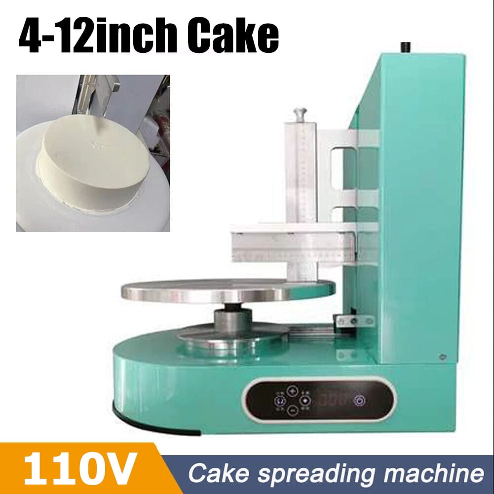 Techtongda Cake Cream Spreading Coating Smearing Machine White 4-12 inch Cake Decorating Machines Baking Tools 304 Stainless Steel, Size: One Size