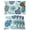 Blue, variant on Turquoise Orange Palm Leaves Placemats Set of 8 Tropical Botanical Summer Place Mats Indoor Wipeable Table Mats Washable Cloth Dining Table Placemats for Kitchen Holiday Party Home Decor 13x19 Inch