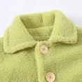 thumbnail image 4 of Annhoo Toddler Girl's Fleece Jackets Winter Long Sleeve Collared Button Front Jackets Plush Warm Outwear with Pockets, 4 of 9