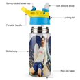 thumbnail image 3 of Son Heung-min-theme One-Touch Pop Top Water Bottle Stainless Steel Leak-Proof Sports Children's Bottle blue 12oz, 3 of 6