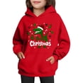 thumbnail image 5 of Red Christmas Brunch for Children Boy and Girl Long Sleeve Crew Neck Dinosaur Pullover Kawaii Hooded Hood Sweatshirts Child 2026 14 Years, 5 of 9