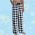 thumbnail image 2 of Men's Buffalo Plaid Pajama Bottoms Casual Loungewear Casual Holiday Elastic Cozy Pajama Pants with Pockets, 2 of 5