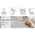 thumbnail image 4 of Yesurprise 2x6ft Vintage Boho Washable Runner Area Rugs - Floral Design for Kitchen & Bathroom - Oriental Distressed Non-Slip Low-Pile Area Rugs - Blue/Grey, 4 of 6