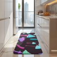 thumbnail image 4 of Colorful Mushroom Pattern Dark Pattern Kitchen Rug Mat,Kitchen Runner Rugs Non Skid Washable,Decorative Kitchen Floor Mats for Kitchen,Sink,Laundry,17"x47.2", 4 of 7