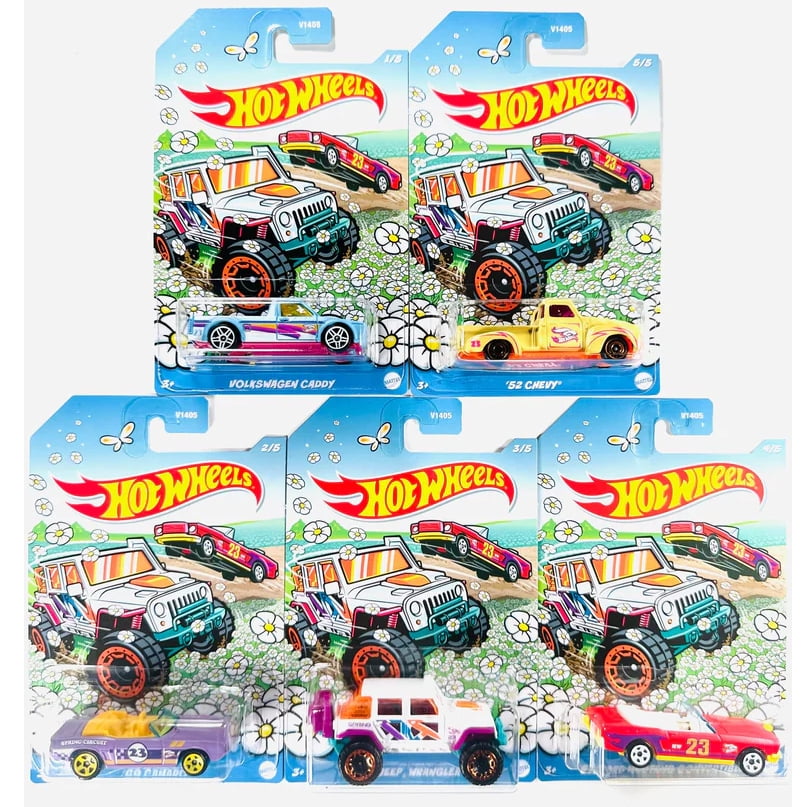 Mattel Hot Wheels Cars Easter 2023 Collection SET OF 5 (Wrangler