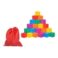 thumbnail image 4 of Cubos de madera coloridos sólidos, juguete de matemáticas para aprendizaje temprano, uso versátil, juguete educativo apilable para hacer rompecabezas 3 cm 50 piezas, 4 of 8
