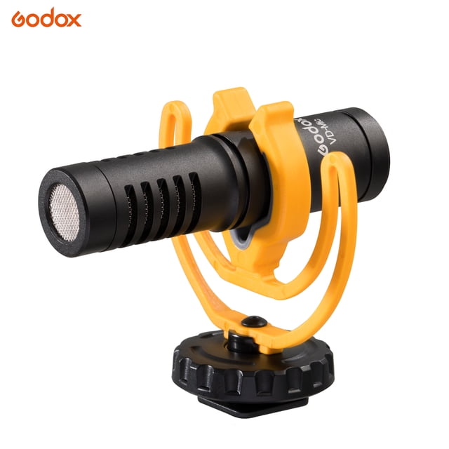 Godox VD-Mic Micrófono de escopeta direccional cardioide ligero con cables de salida TRS TRRS de 3,5 Godox Micrófono