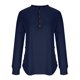 thumbnail image 4 of Camisas de Manga Larga Casual de las Mujeres con Cuello en V Color Sólido Blusa Suelta Top Estirable Suave, Camisas de Trabajo de Manga Larga, 4 of 6