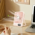 thumbnail image 6 of Portable Fan,Desk Fan,Digital Display Five Speed Desktop Small Fan USB Charging Portable Home Mini Desktop Small Fan Can Be Wall Mounted High Wind Power Large Capacity Fan for Summer Travel, 6 of 7