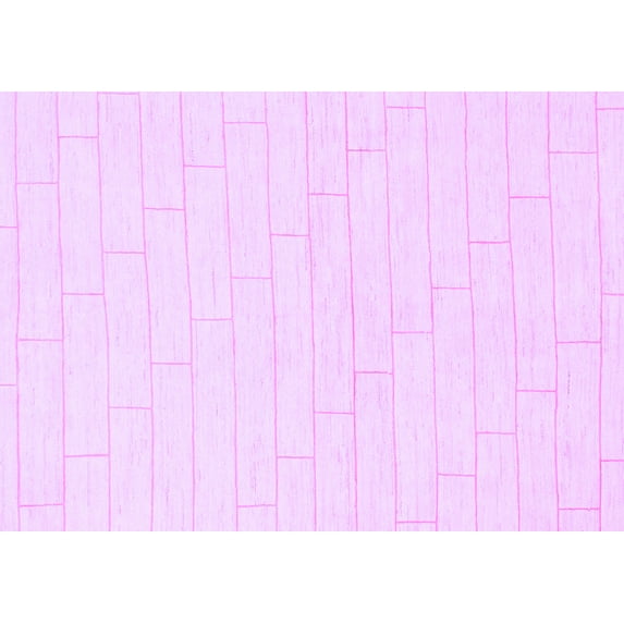 Ahgly Company Indoor Rectangle Solid Purple Modern Area Rugs, 7' x 10'