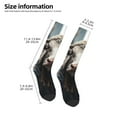 thumbnail image 4 of Vsdgher Surrealist Cow Print Thigh High Socks Extra Long Stretchy Sock Women Over Knee High Opaque Stocking Daily Wear, 4 of 5