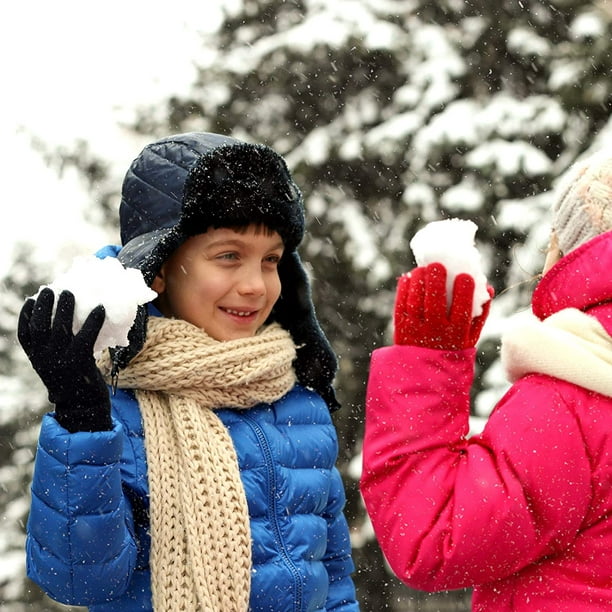 Winter Kids Gloves Kids Knit Gloves Warm Stretchy Knitted Magic