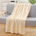 thumbnail image 6 of Clearance Under 10$! Gold Double Grids Broken Cotton Bath Towel Thickened Soft Absorbent Adult Bath Towel Cotton Beach Towel, 6 of 6
