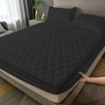 thumbnail image 5 of Waterproof Mattress Protector, Queen Size (Fits 60"x80" / 150x200cm), Fitted Sheet Style, Non-Slip & Soft Fiber Mattress Pad Cover, Machine Washable Bedding Protection ( Black ), 5 of 6