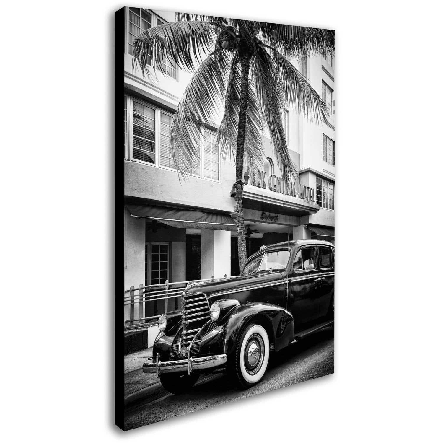 Trademark Fine Art "Classic Car Miami Beach" Canvas Art by Philippe Hugonnard