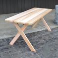 thumbnail image 1 of A &amp; L Furniture Western Red Cedar Crossleg Picnic Table, 1 of 2