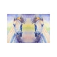 thumbnail image 4 of MKHERT Watercolor Colorful Arabian Horse Animal Portrait Placemats Table Mats for Dining Room Kitchen Table Decoration 12x18 inch,Set of 6, 4 of 4