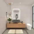 thumbnail image 6 of Castello USA Inc Pyramid 30" Solid Surface Bathroom Sink in Gray No Faucet Hole, 6 of 6