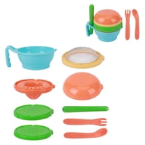 Baby Food Maker Portable Infant Newborn Food Masher Processor Smasher Fruit Feeder SetBlue(9pcs)