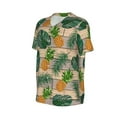 thumbnail image 2 of Balery Pineapples Palm Leaves Baseball Jersey for Men Casual Button Down Shirts Short Sleeve Active Team Sports Uniform-4X-Large, 2 of 9